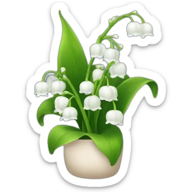 Lilly of the valley sticker