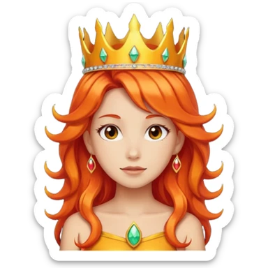 flame princess like in adventure time sticker