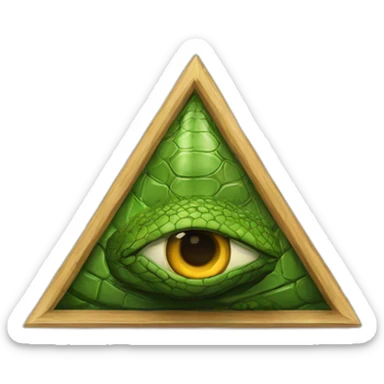 reptile-illuminati sticker