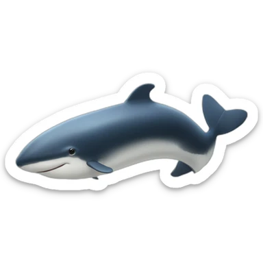 baleine a tâche blanche sticker
