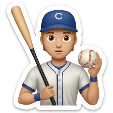 baseball player sticker