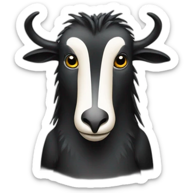 half Wildebeest half penguin sticker