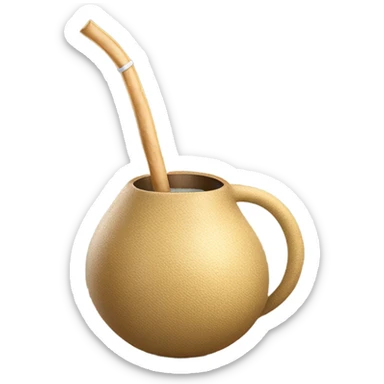 Yerba mate beige🧉 sticker