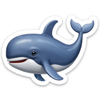whale spouting water sticker
