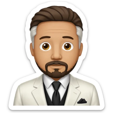 Kernel sanders with goatee beard sticker