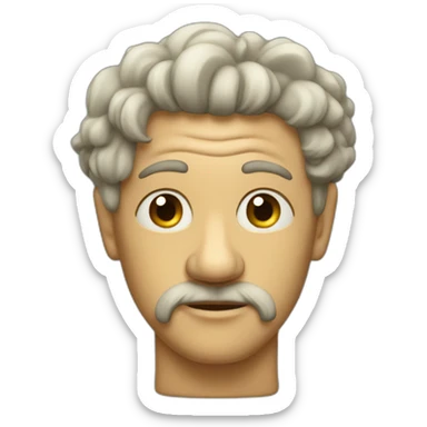 skibidi toilet king man sticker