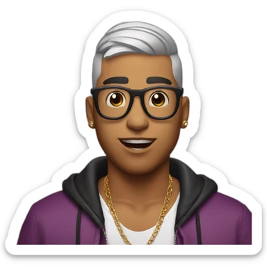 Bad Bunny singer sticker