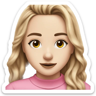 Sabrina Carpenter in pink top sticker