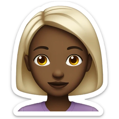 Black girl giving side eye sticker