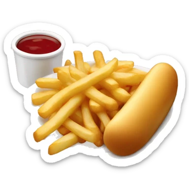 Plate with Belgian fries and a kroket sticker