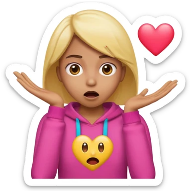 Jaw drop gaga in love emoji sticker