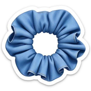 Denim scrunchie sticker