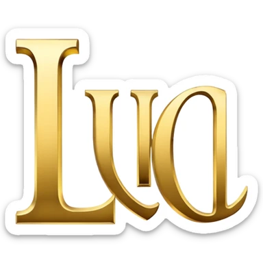 emoji of text "LUX" in times new roman font  sticker