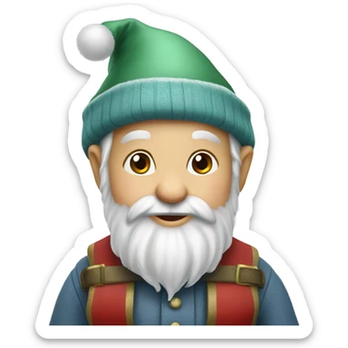 Cute Christmas gnome sticker