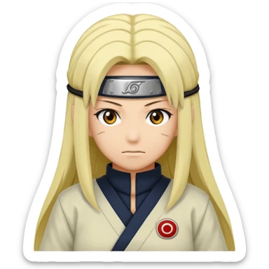 faça um emoji inspirado na personagem Tsunade Senju, do anime Naruto. sticker