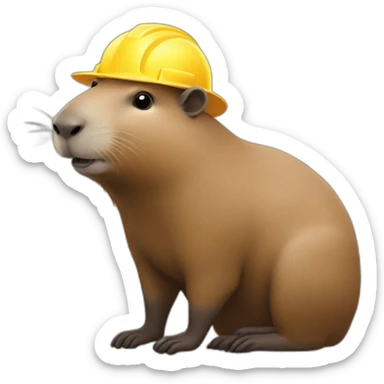 constructor capybara sticker