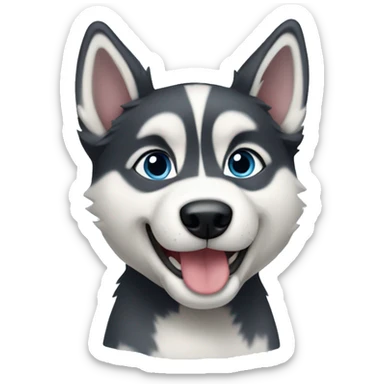 Husky puppy sticker