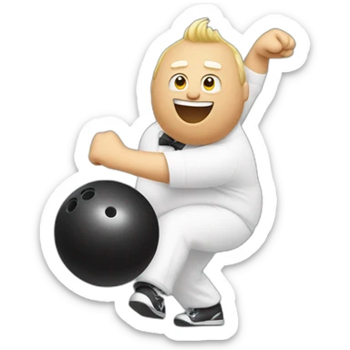 fatman bowling sticker
