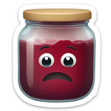 jam jar that looks like a painter sticker