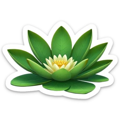Water lily leaf sticker