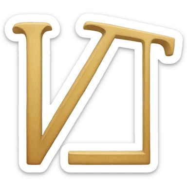 create a greek symbol that looks like the letter psi sticker