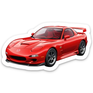 Mazda RX-7 best view sticker