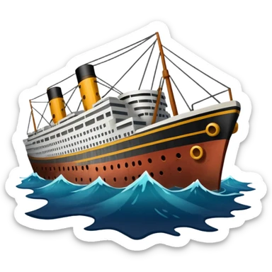 titanic wreck sticker