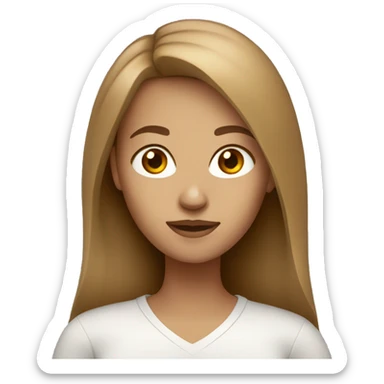 Light brown hair woman sticker