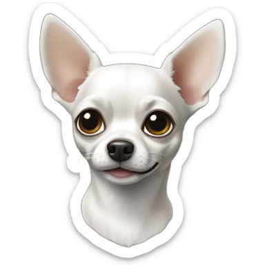 Chihuahua black and white sticker