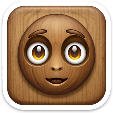  Walnut realistic  sticker