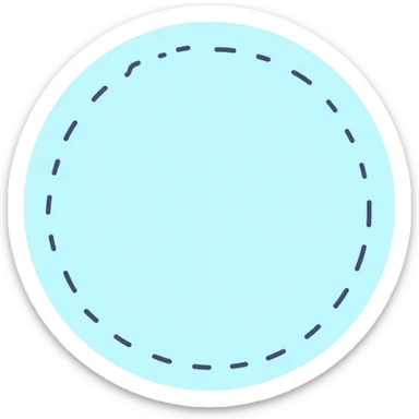 pastel blue bullet journal dot sticker