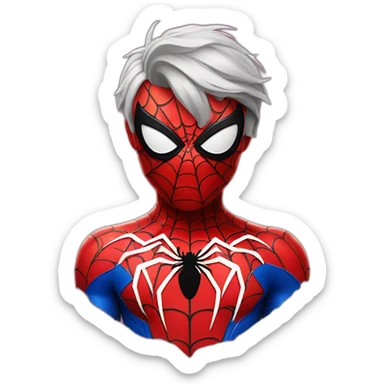 spider man with heart sticker
