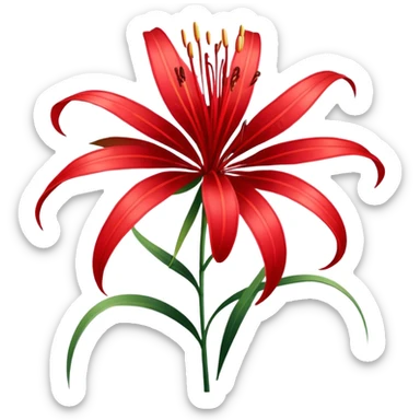 Red spider lily tokyo ghoul sticker