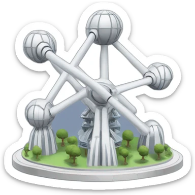 Monument atomium sticker