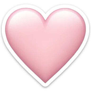 Light pink heart sticker