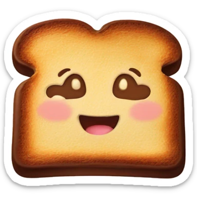 toast with nutella sticker