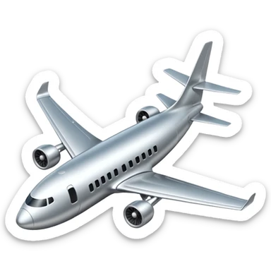 plane landing sticker
