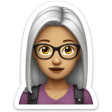 A girl that thinks she is so cool sticker