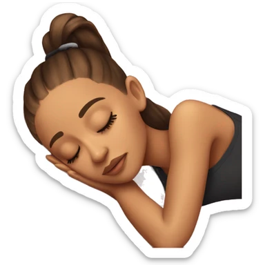 Ariana Grande sleeping sticker