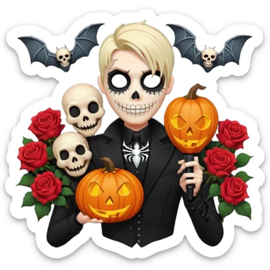 Chris motionless  🕸🦇🎃🥀⚰️🖤🪦🎶🎤☺️ sticker
