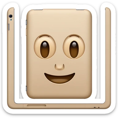 Sand colored iPad  sticker