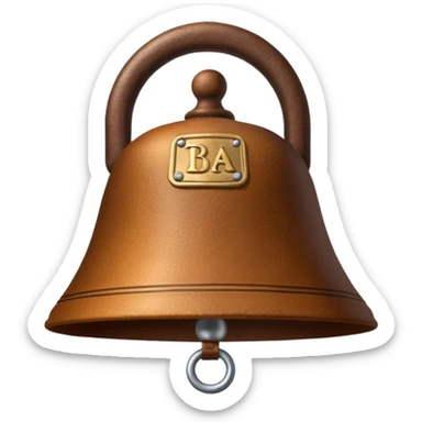 leather camp bell sticker