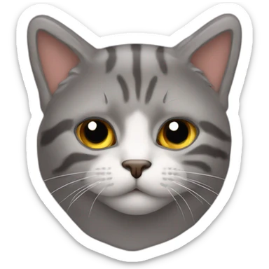 gata con lazo en la cabeza sticker