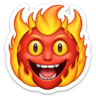 emoji of Hell sticker