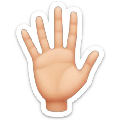 heart of fingers two hands sticker