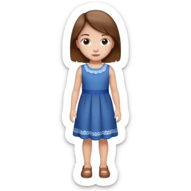 girl kid full body sticker