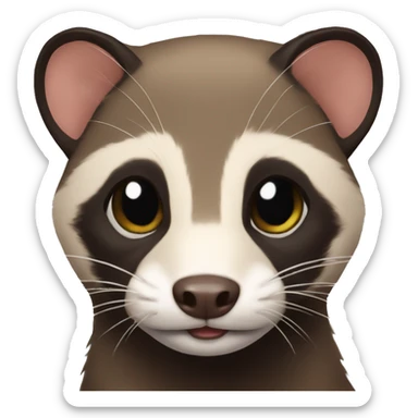 Sable ferret  sticker