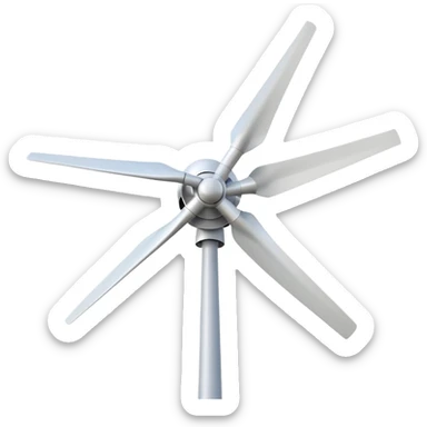 home wind turbine sticker