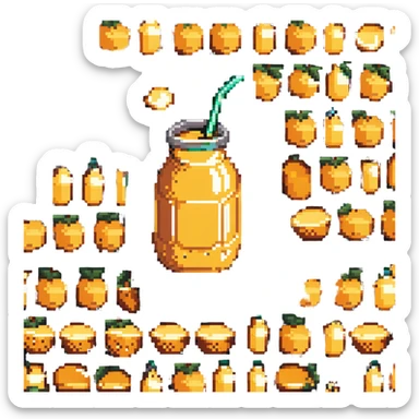 double stuffed orange juice sticker