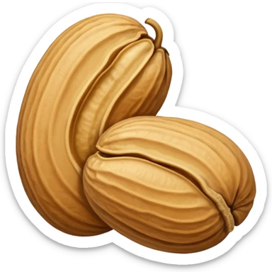 a Peanut with detail (no face) sticker